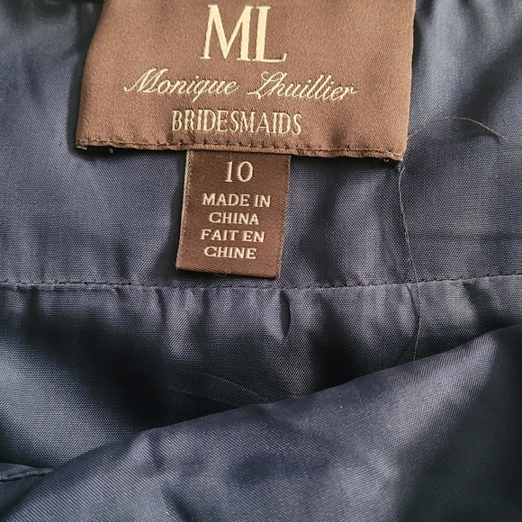 Blue Ombre Cocktail Dress - Picture 9 of 12